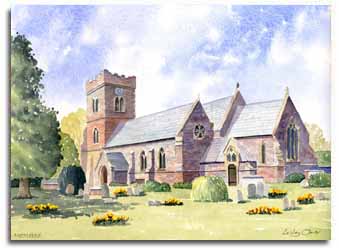 Original watercolour painting of Nettlebed, by artist Lesley Olver