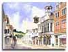 Original watercolour painting of Guildford, by Lesley Olver