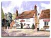 Original watercolour painting of Little Missenden, by Lesley Olver