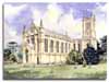 Original watercolour of Theale, Berkshire, By Lesley Olver