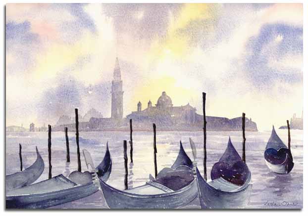 Print of Venice by Lesley Olver