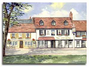 Original watercolour painting of Weybridge, by artist Lesley Olver